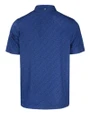 Seattle Seahawks Cutter & Buck Pike Eco Pebble Print Stretch Recycled Mens Polo Navy Blue Mannequin Back