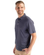 Buffalo Bills Cutter & Buck Pike Eco Symmetry Print Stretch Recycled Mens Polo Navy Blue/White Side