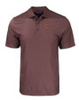 Washington Commanders Cutter & Buck Pike Eco Tonal Geo Print Stretch Recycled Mens Polo Bordeaux Mannequin