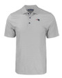 New England Patriots Cutter & Buck Pike Eco Tonal Geo Print Stretch Recycled Mens Polo Elemental Grey Mannequin