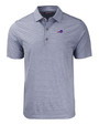 Buffalo Bills Cutter & Buck Forge Eco Heather Stripe Stretch Recycled Mens Polo NVH_MANN_HG 1