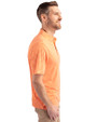 Cincinnati Bengals Cutter & Buck Forge Eco Heather Stripe Stretch Recycled Mens Polo College Orange Heather Side
