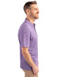 Baltimore Ravens Cutter & Buck Forge Eco Heather Stripe Stretch Recycled Mens Polo College Purple Heather Side