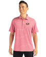 San Francisco 49ers Cutter & Buck Forge Recycled Heather Stripe Four-Way Stretch Mens Polo Cardinal Red Heather Front