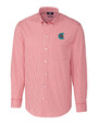 Charlotte Knights Cutter & Buck Easy Care Stretch Gingham Mens Big and Tall Long Sleeve Dress Shirt CDR_MANN_HG 1