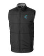 Charlotte Knights Cutter & Buck Stealth Hybrid Quilted Mens Big and Tall Windbreaker Vest BL_MANN_HG 1