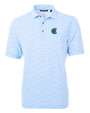 Charlotte Knights Cutter & Buck Virtue Eco Pique Botanical Print Recycled Mens Polo ALS_MANN_HG 1