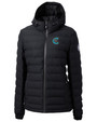 Charlotte Knights Cutter & Buck Mission Ridge Repreve® Eco Insulated Womens Puffer Jacket BL_MANN_HG 1