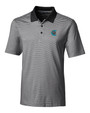 Charlotte Knights Cutter & Buck Forge Tonal Stripe Stretch Mens Big and Tall Polo BL_MANN_HG 1