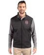 Birmingham Barons Cutter & Buck Stealth Hybrid Quilted Mens Full Zip Windbreaker Jacket Black Front