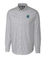 Charlotte Knights Cutter & Buck Stretch Oxford Stripe Mens Big and Tall Long Sleeve Dress Shirt CC_MANN_HG 1