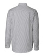 Charlotte Knights Cutter & Buck Stretch Oxford Stripe Mens Big and Tall Long Sleeve Dress Shirt Charcoal Mannequin Back