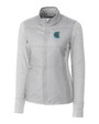 Charlotte Knights Cutter & Buck Stealth Hybrid Quilted Womens Full Zip Windbreaker Jacket POL_MANN_HG 1