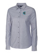 Charlotte Knights Cutter & Buck Stretch Oxford Womens Long Sleeve Dress Shirt CC_MANN_HG 1
