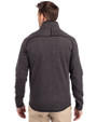 Grambling Tigers Cutter & Buck Mainsail Sweater-Knit Mens Full Zip Jacket Charcoal Heather Back