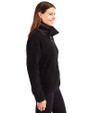 Grambling Tigers Cutter & Buck Cascade Eco Fleece Womens Full Zip Jacket Black Side