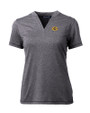 Grambling Tigers Cutter & Buck Forge Eco Heathered Stretch Womens Blade Top Charcoal Heather Mannequin
