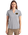 Grambling Tigers Cutter & Buck Forge Eco Heathered Stretch Womens Blade Top Polished Heather Front