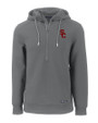 USC Trojans Cutter & Buck Roam Epic Versatility Half Zip Recycled Mens Hooded Pullover Elemental Grey Mannequin