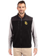 Baylor Bears Cutter & Buck Cascade Eco Fleece Mens Vest Black Front