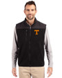 Tennessee Volunteers Cutter & Buck Cascade Eco Fleece Mens Vest Black Front