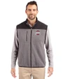 Ohio State Buckeyes - Cutter & Buck Cascade Eco Fleece Mens Vest Elemental Grey/Black Front