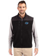 Florida Gators Cutter & Buck Cascade Eco Fleece Mens Vest Black Front
