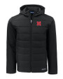 Nebraska Cornhuskers Cutter & Buck Evoke Hybrid Eco Softshell Recycled Full Zip Mens Big & Tall Hooded Jacket BL_MANN_HG 