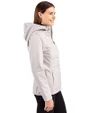 Penn State Nittany Lions Cutter & Buck Evoke Hybrid Softshell Recycled Full Zip Womens Hooded Jacket CONCRETE Side