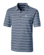 Indianapolis Colts Cutter & Buck Forge Epic Confidence Recycled Heathered Stripe Stretch Mens Polo Indigo Mannequin