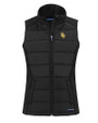 Baylor Bears Cutter & Buck Evoke Hybrid Softshell Recycled Womens Full Zip Vest BL_MANN_HG 