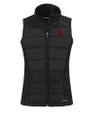 USC Trojans Cutter & Buck Evoke Hybrid Softshell Recycled Womens Full Zip Vest Black Mannequin