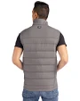 Cincinnati Bearcats Cutter & Buck Evoke Hybrid Softshell Recycled Mens Full Zip Vest Elemental Grey Back
