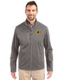 Grambling Tigers Cutter & Buck Evoke Softshell Recycled Full Zip Mens Jacket Elemental Grey Front
