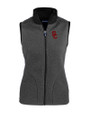 USC Trojans Cutter & Buck Cascade Eco Fleece Womens Vest Elemental Grey/Black Mannequin