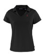 Alabama Crimson Tide Cutter & Buck Daybreak Eco Recycled Womens V-neck Polo Black Mannequin