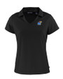 Kansas Jayhawks Cutter & Buck Daybreak Eco Recycled Womens V-neck Polo Black Mannequin