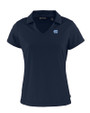 North Carolina Tar Heels Cutter & Buck Daybreak Eco Recycled Womens V-neck Polo Navy Blue Mannequin