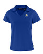 Albany State University Golden Rams Cutter & Buck Daybreak Eco Recycled Womens V-neck Polo Tour Blue Mannequin