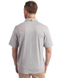 Oklahoma State Cowboys Cutter & Buck Forge Eco Double Stripe Stretch Recycled Mens Big &Tall Polo Polished/White Back
