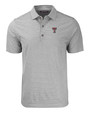 Texas Tech Red Raiders Cutter & Buck Forge Eco Heather Stripe Stretch Recycled Mens Polo EGH_MANN_HG 1