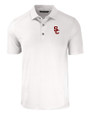 USC Trojans Cutter & Buck Forge Eco Stretch Recycled Mens Big & Tall Polo White Mannequin