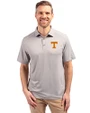 Tennessee Volunteers Cutter & Buck Forge Recycled Four-Way Stretch Mens Polo Polished Medium Gray Front