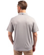 Oklahoma State Cowboys Cutter & Buck Forge Eco Stretch Recycled Mens Polo Polished Medium Gray Back