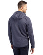 Arizona Wildcats Cutter & Buck Mainsail Full Zip Hooded Mens Jacket Liberty Navy Heather Back 4