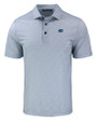 Florida Gators Cutter & Buck Pike Eco Pebble Print Stretch Recycled Mens Polo Polished/White Mannequin