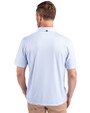 North Carolina Tar Heels Cutter & Buck Pike Eco Symmetry Print Stretch Recycled Mens Polo White/Atlas Back