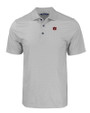 Auburn Tigers Cutter & Buck Pike Eco Tonal Geo Print Stretch Recycled Mens Polo Elemental Grey Mannequin