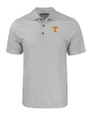Tennessee Volunteers Cutter & Buck Pike Eco Tonal Geo Print Stretch Recycled Mens Big & Tall Polo Elemental Grey Mannequin