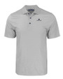 Notre Dame Fighting Irish Cutter & Buck Pike Eco Tonal Geo Print Stretch Recycled Mens Big & Tall Polo Elemental Grey Mannequin